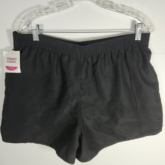 Croft and Barrow Tummy Slimmer Charcoal/Black Shorts Size 14 - Picture 2 of 10